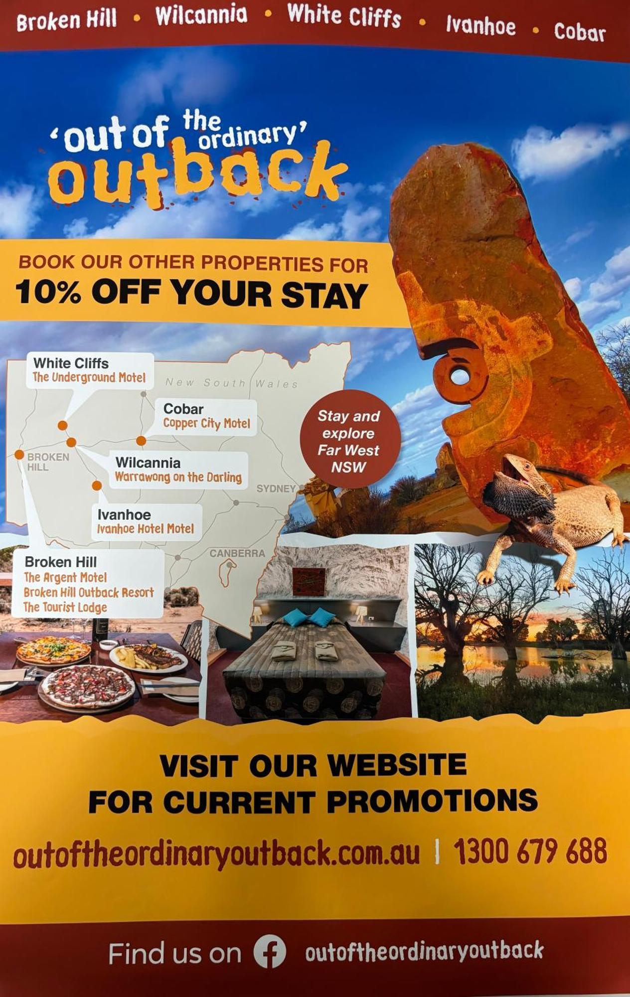 Broken Hill Tourist Lodge Kültér fotó